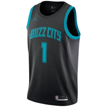 Load image into Gallery viewer, 1-Malik Monk Charlotte Hornets  Swingman Jersey – City Edition – Black