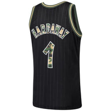 Load image into Gallery viewer, 1-Penny Hardaway Orlando Magic Straight Fire Camo Swingman Jersey – Black