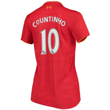 Load image into Gallery viewer, 10-Philippe Coutinho Liverpool New Balance Women's 2016-17 Home Jersey - Red