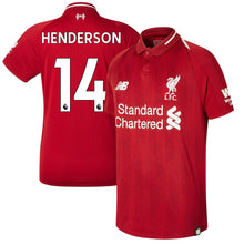 Load image into Gallery viewer, 14-Jordan Henderson Liverpool New Balance Youth 2018-19 Home Player Jersey – Red