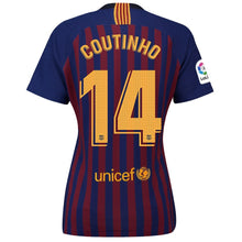 Load image into Gallery viewer, 14-Philippe Coutinho Barcelona Women's 2018-19 Home Stadium Player Jersey – Blue
