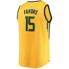 Load image into Gallery viewer, 15-Derrick Favors Utah Jazz  Player Jersey Gold - Statement Edition