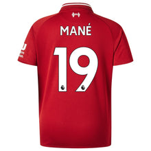 Load image into Gallery viewer, 19-Sadio Mané Liverpool New Balance Youth 2018-19 Home Player Jersey – Red