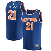 Load image into Gallery viewer, 21-Damyean Dotson New York Knicks  Jersey Royal - Icon Edition