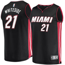 Load image into Gallery viewer, 21-Hassan Whiteside Miami Heat Jersey Black - Icon Edition
