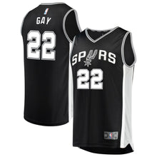 Load image into Gallery viewer, 22-Rudy Gay San Antonio Spurs  Jersey Black - Icon Edition