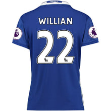 Load image into Gallery viewer, 22-Willian Borges da Silva Chelsea Women's 2016-2017 Home Player Jersey - Blue