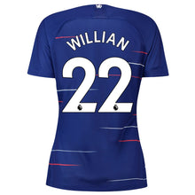 Load image into Gallery viewer, 22-Willian Borges da Silva Chelsea Women's 2018-19 Home Jersey - Blue