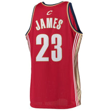 Load image into Gallery viewer, 23-LeBron James Cleveland Cavaliers Hardwood Classics Rookie Authentic Jersey - Burgundy