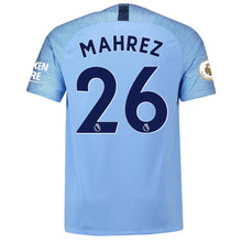 Load image into Gallery viewer, 26-Riyad Mahrez Manchester City 2018-19 Home Stadium Player Jersey – Blue