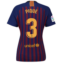 Load image into Gallery viewer, 3-Gerard Piqué Barcelona Women's 2018-19 Home Stadium Player Jersey – Blue
