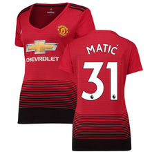 Load image into Gallery viewer, 31-Nemanja Matic Manchester United Women's 18-19 Home Jersey – Red