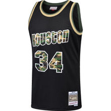 Load image into Gallery viewer, 34-Hakeem Olajuwon Houston Rockets  Straight Fire Camo Swingman Jersey – Black