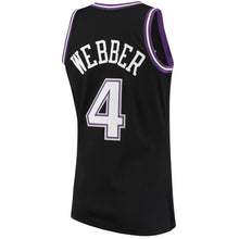 Load image into Gallery viewer, 4-Chris Webber Sacramento Kings  2000-01 Hardwood Classics Swingman Jersey - Black
