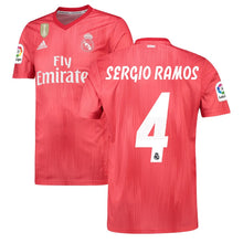 Load image into Gallery viewer, 4-Sergio Ramos Real Madrid 2018-19 Third Player Jersey – Red