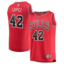 Load image into Gallery viewer, 42-Robin Lopez Chicago Bulls Jersey Red - Icon Edition