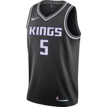 Load image into Gallery viewer, 5-De'Aaron Fox Sacramento Kings  Swingman Jersey - Statement Edition – Black