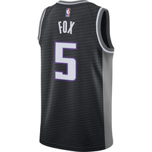 Load image into Gallery viewer, 5-De'Aaron Fox Sacramento Kings  Swingman Jersey - Statement Edition – Black