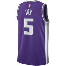 Load image into Gallery viewer, 5-De'Aaron Fox Sacramento Kings Swingman Jersey Purple - Icon Edition