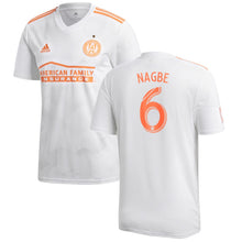 Load image into Gallery viewer, 6-Darlington Nagbe Atlanta United FC King Peach Player Jersey – White