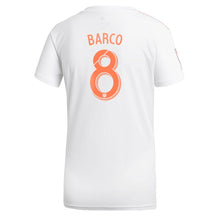 Load image into Gallery viewer, 8-Ezequiel Barco Atlanta United FC Women's King Peach Player Jersey – White