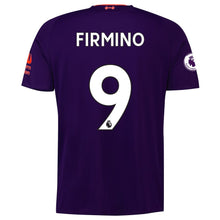 Load image into Gallery viewer, 9-Roberto Firmino Liverpool New Balance 2018-19 Away Player Jersey – Purple