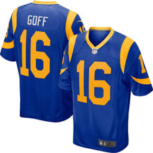 Load image into Gallery viewer, Jared Goff Los Angeles Rams Game Player Jersey