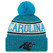 Load image into Gallery viewer, Carolina Panthers New Era 2019 Cold Weather Knit Hat – Blue