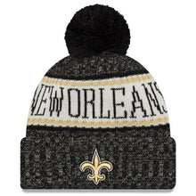 Load image into Gallery viewer, New Orleans Saints New Era 2019 Cold Weather Knit Hat – Black