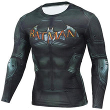 Load image into Gallery viewer, Long Sleeve Crossfit 3D Superman Punisher T Shirt