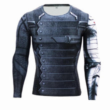 Load image into Gallery viewer, Long Sleeve Crossfit 3D Superman Punisher T Shirt