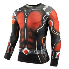 Load image into Gallery viewer, Long Sleeve Crossfit 3D Superman Punisher T Shirt