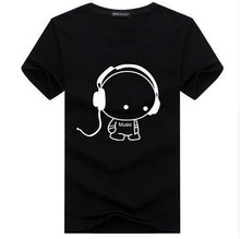 Load image into Gallery viewer, Headset Cartoon Printed Casual T Shirt Men