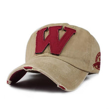 Load image into Gallery viewer, Embroidery Letter W Baseball Cap