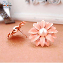 Load image into Gallery viewer, SUSENSTONE Women Lovely Studs Earrings Daisy