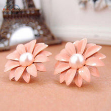 Load image into Gallery viewer, SUSENSTONE Women Lovely Studs Earrings Daisy