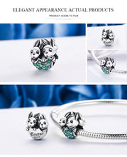 Load image into Gallery viewer, BAMOER New Arrival 100% 925 Sterling Silver Easter Rabbit Animal Beads