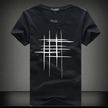 Load image into Gallery viewer, SWENEARO 2019 Simple creative design line cross Print cotton T Shirts