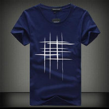Load image into Gallery viewer, SWENEARO 2019 Simple creative design line cross Print cotton T Shirts