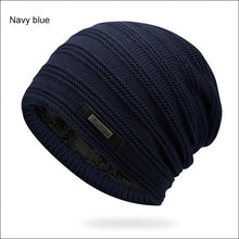 Load image into Gallery viewer, Gray Double-Layer Acrylic Velvet Beanie Hat Winter Warm