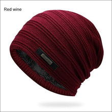 Load image into Gallery viewer, Gray Double-Layer Acrylic Velvet Beanie Hat Winter Warm