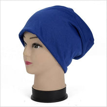 Load image into Gallery viewer, Slouch Warm Hat Festival Unisex Turban Cap Solid Color