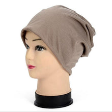 Load image into Gallery viewer, Slouch Warm Hat Festival Unisex Turban Cap Solid Color