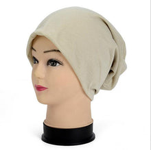 Load image into Gallery viewer, Slouch Warm Hat Festival Unisex Turban Cap Solid Color