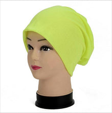 Load image into Gallery viewer, Slouch Warm Hat Festival Unisex Turban Cap Solid Color