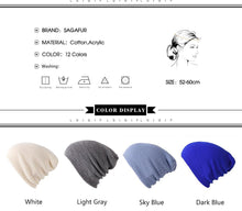 Load image into Gallery viewer, Soft Knitted Hat Female Men Cap Women's Cotton Beanies