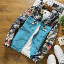Load image into Gallery viewer, Floral Jacket 2019 Autumn Mens Hooded Jackets