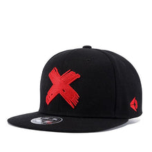 Load image into Gallery viewer, Snapback Cap 3D X Embroidery Mens Flat Brim Baseball Cap