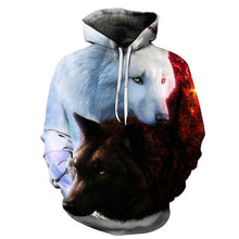 Load image into Gallery viewer, Wolf Printed Hoodies Men 3d