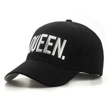 Load image into Gallery viewer, KING QUEEN Baseball Cap Snapback Black Couple Lover